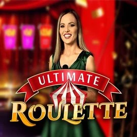 Ultimate Roulette online game logo by Ezugi on jaa-bett.nl